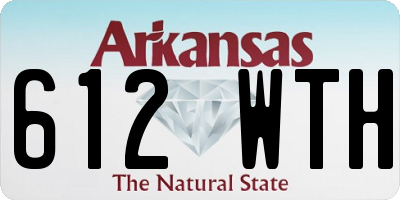 AR license plate 612WTH