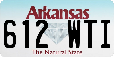 AR license plate 612WTI