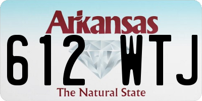 AR license plate 612WTJ