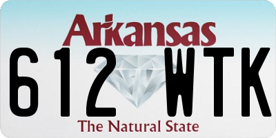 AR license plate 612WTK