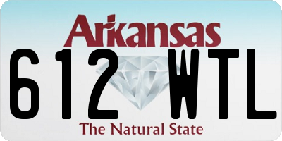 AR license plate 612WTL