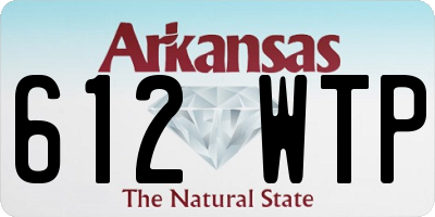 AR license plate 612WTP