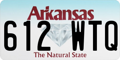 AR license plate 612WTQ