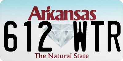 AR license plate 612WTR