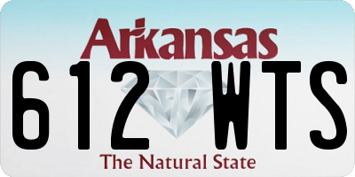 AR license plate 612WTS