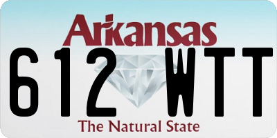 AR license plate 612WTT