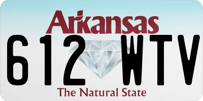 AR license plate 612WTV