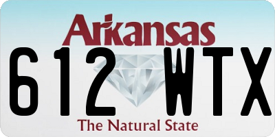 AR license plate 612WTX