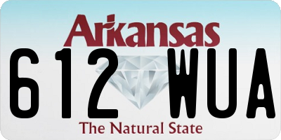 AR license plate 612WUA