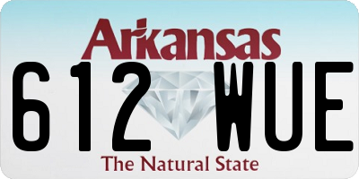 AR license plate 612WUE