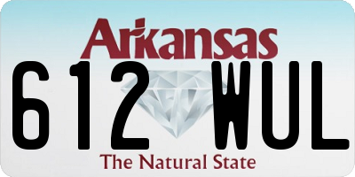 AR license plate 612WUL