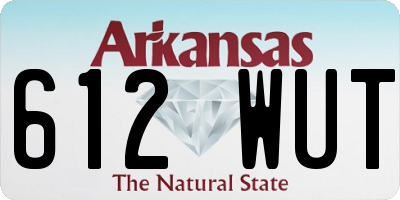 AR license plate 612WUT