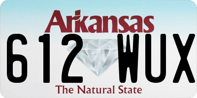 AR license plate 612WUX