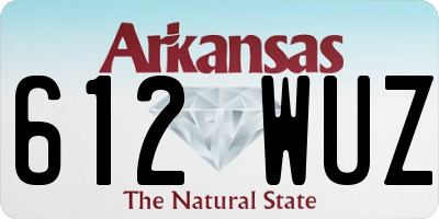 AR license plate 612WUZ