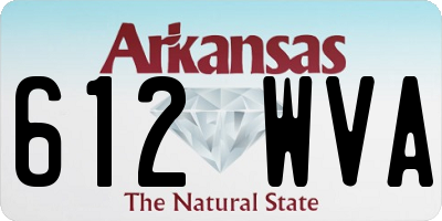 AR license plate 612WVA