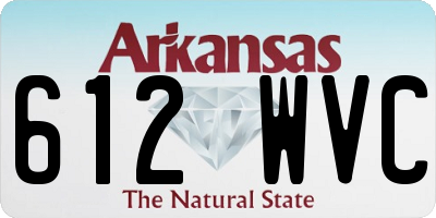 AR license plate 612WVC