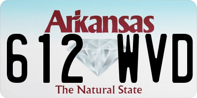 AR license plate 612WVD