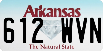 AR license plate 612WVN