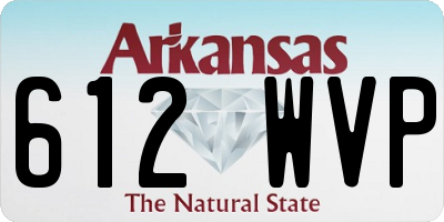 AR license plate 612WVP
