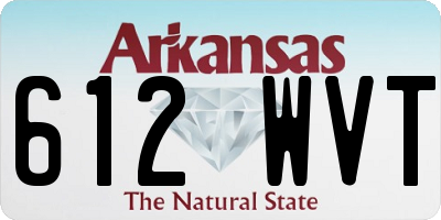 AR license plate 612WVT