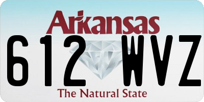 AR license plate 612WVZ