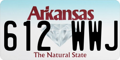 AR license plate 612WWJ