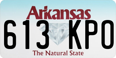 AR license plate 613KPO