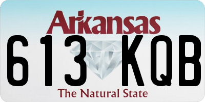 AR license plate 613KQB