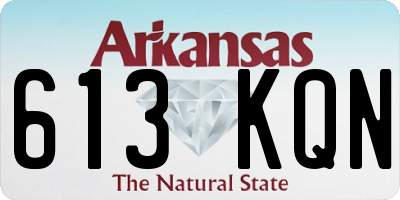 AR license plate 613KQN