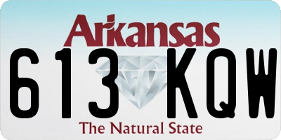AR license plate 613KQW