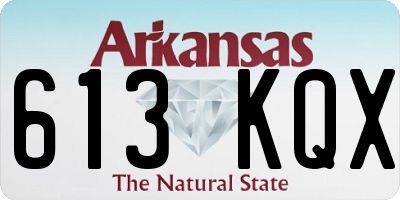 AR license plate 613KQX