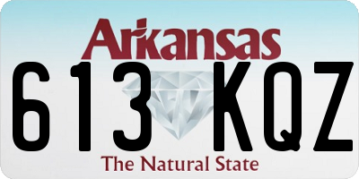 AR license plate 613KQZ