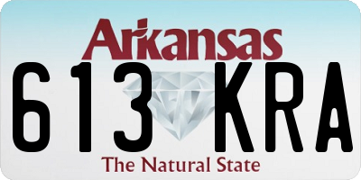 AR license plate 613KRA