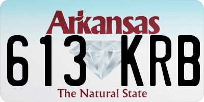 AR license plate 613KRB