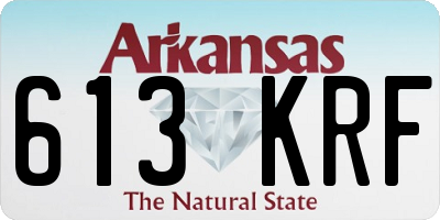 AR license plate 613KRF
