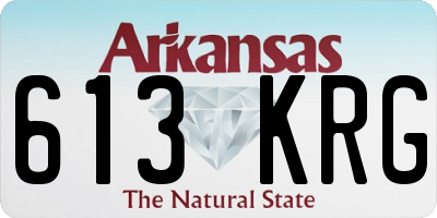 AR license plate 613KRG