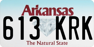AR license plate 613KRK