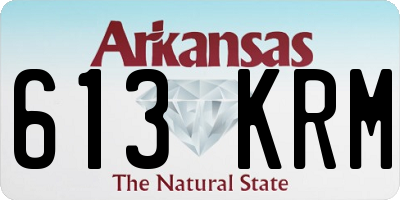 AR license plate 613KRM