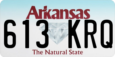 AR license plate 613KRQ
