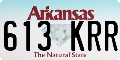 AR license plate 613KRR