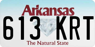AR license plate 613KRT