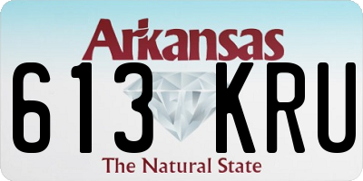 AR license plate 613KRU