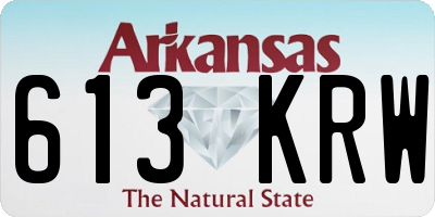 AR license plate 613KRW