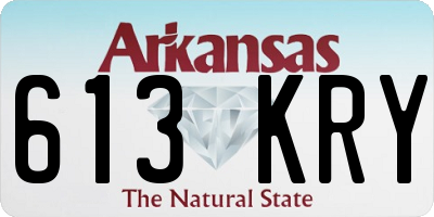 AR license plate 613KRY