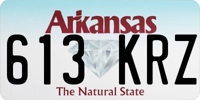AR license plate 613KRZ