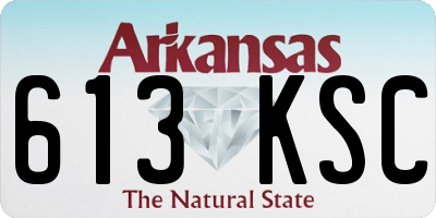 AR license plate 613KSC