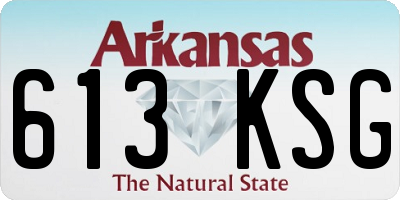 AR license plate 613KSG