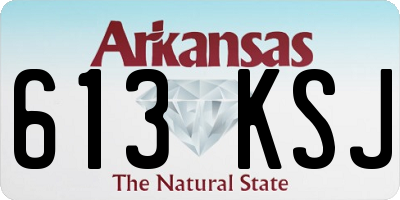 AR license plate 613KSJ