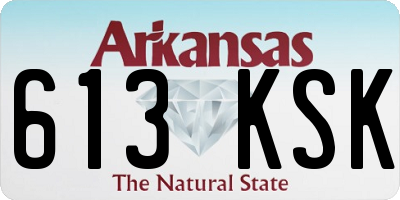 AR license plate 613KSK