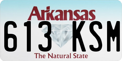 AR license plate 613KSM